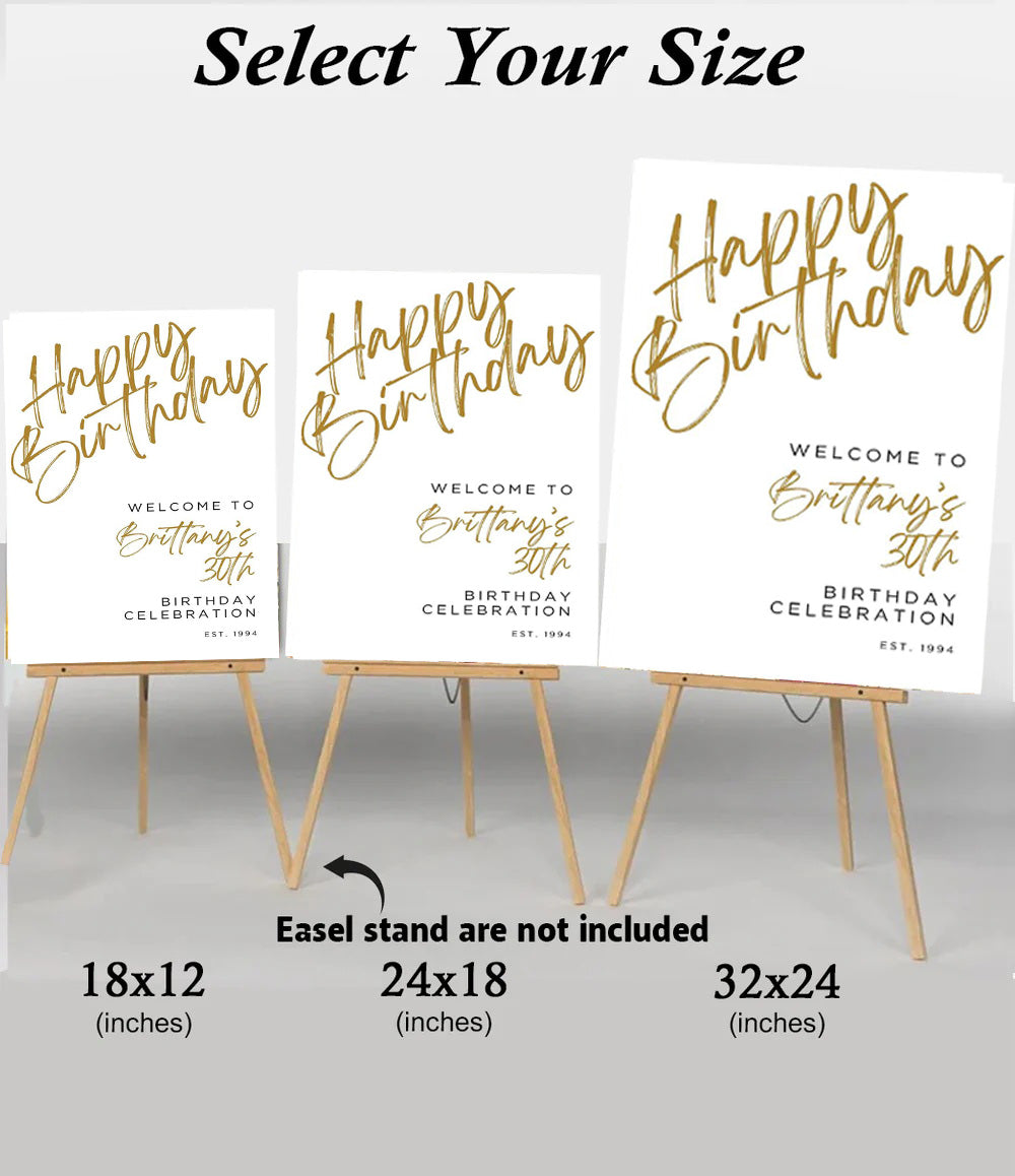 Milestone Birthday Party Welcome Board