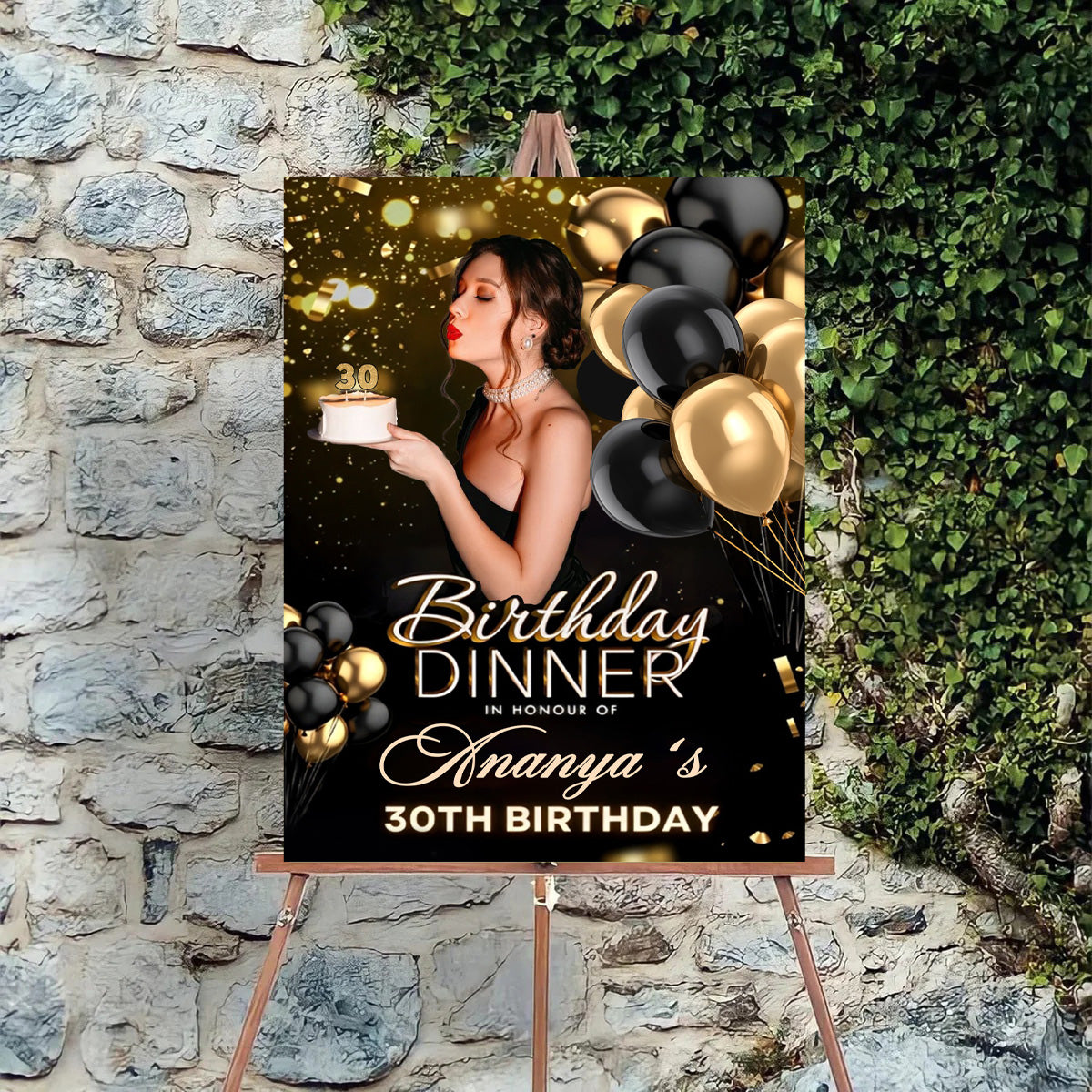 Milestone Birthday Party Welcome Board