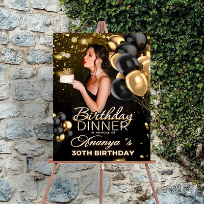 Milestone Birthday Party Welcome Board