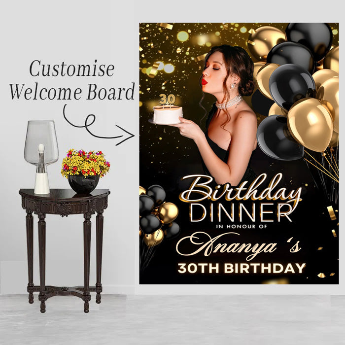 Milestone Birthday Party Welcome Board