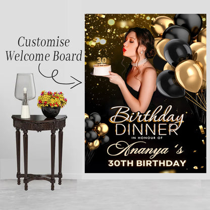 Milestone Birthday Party Welcome Board