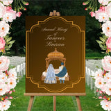 Wedding Ceremony Theme Party Welcome Board