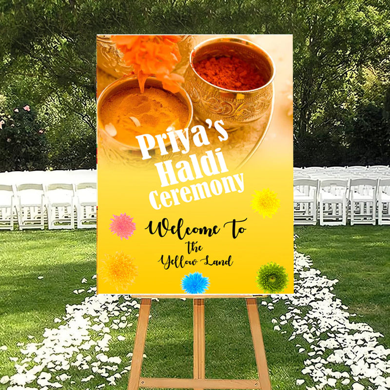 Wedding Ceremony Theme Party Welcome Board