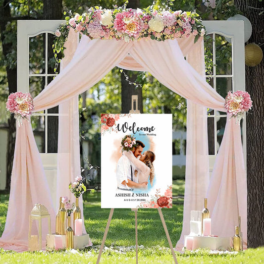 Wedding Ceremony Theme Party Welcome Board