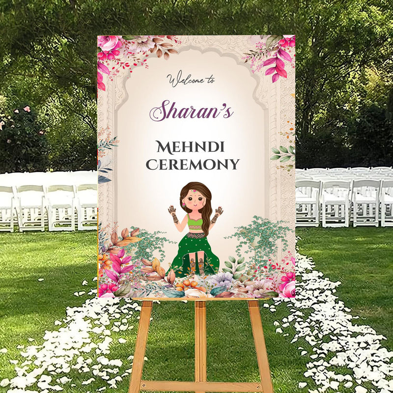 Wedding Ceremony Theme Party Welcome Board