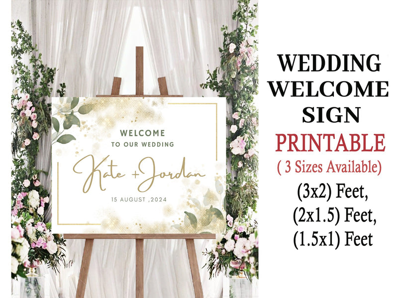 Wedding Ceremony Theme Party Welcome Board