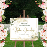 Wedding Ceremony Theme Party Welcome Board