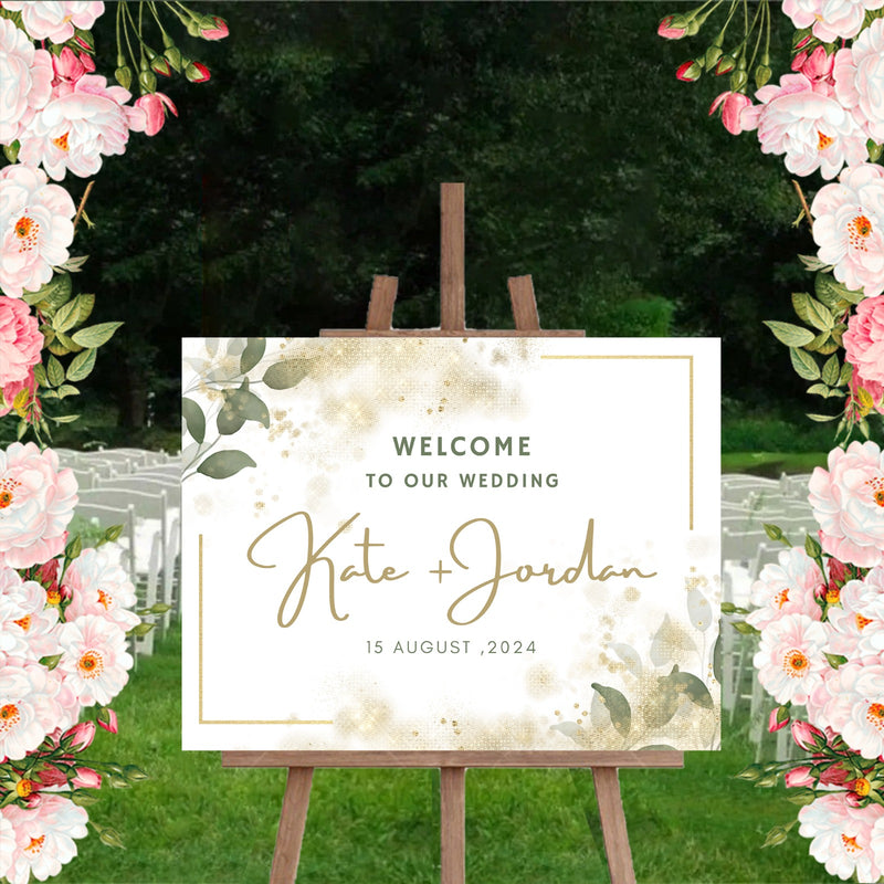 Wedding Ceremony Theme Party Welcome Board