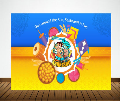 Makar Sankranti Party Backdrop For Kids