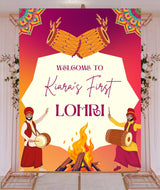 Lohri Party Welcome Board for Kids