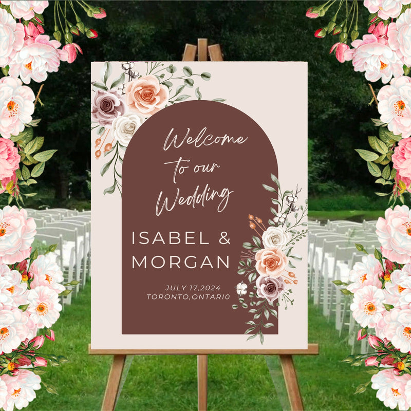 Wedding Ceremony Theme Party Welcome Board