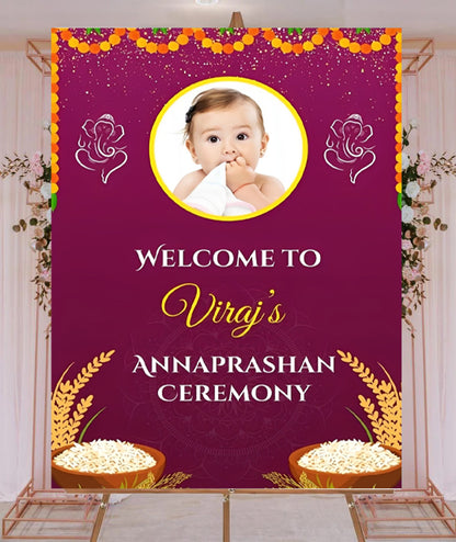 Annaprashan Welcome Sign Board