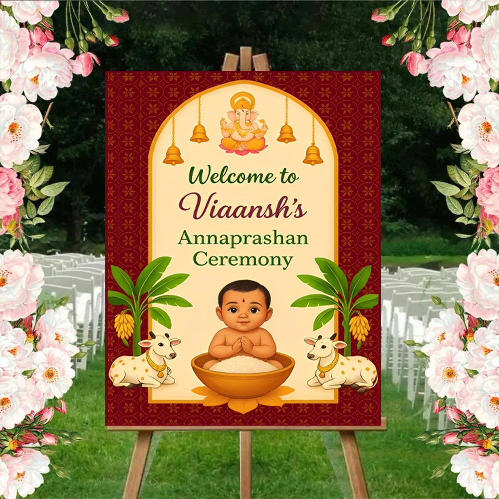 Annaprashan Welcome Sign Board
