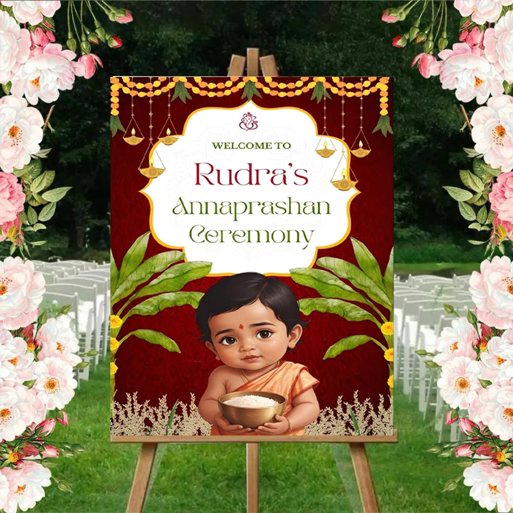 Annaprashan Welcome Sign Board