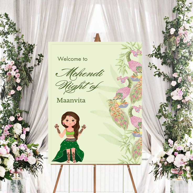 Wedding Ceremony Theme Party Welcome Board