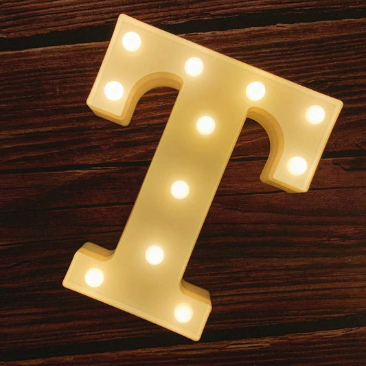 T Letter Light, Marquee Alphabet Light Letters for Room Decor Lights, Led Letters Alphabet for Decoration, Letter Lights for Birthday