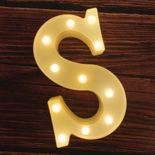 S Letter Light, Marquee Alphabet Light Letters for Room Decor Lights, Led Letters Alphabet for Decoration, Letter Lights for Birthday