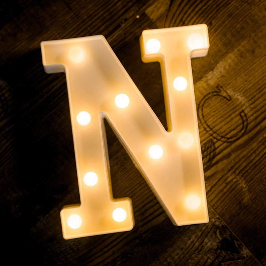 N Letter Light, Marquee Alphabet Light Letters for Room Decor Lights, Led Letters Alphabet for Decoration, Letter Lights for Birthday