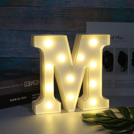 M Letter Light, Marquee Alphabet Light Letters for Room Decor Lights, Led Letters Alphabet for Decoration, Letter Lights for Birthday