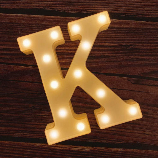 K Letter Light, Marquee Alphabet Light Letters for Room Decor Lights, Led Letters Alphabet for Decoration, Letter Lights for Birthday