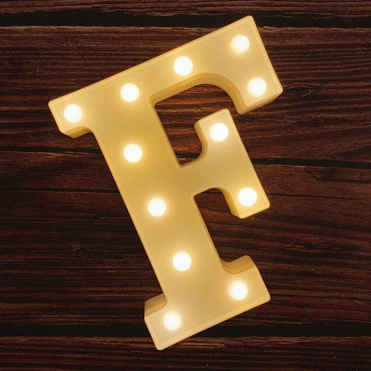 F Letter Light, Marquee Alphabet Light Letters for Room Decor Lights, Led Letters Alphabet for Decoration, Letter Lights for Birthday