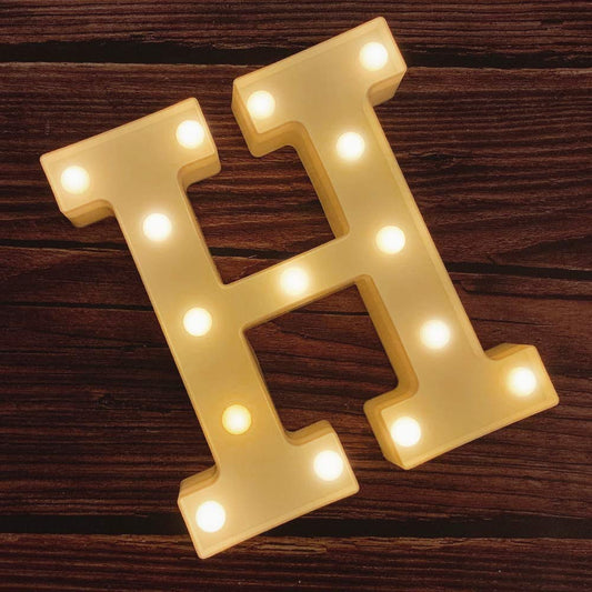 H Letter Light, Marquee Alphabet Light Letters for Room Decor Lights, Led Letters Alphabet for Decoration, Letter Lights for Birthday