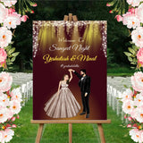 Wedding Ceremony Theme Party Welcome Board