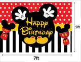 Mickey Mouse Theme Birthday Party Backdrop