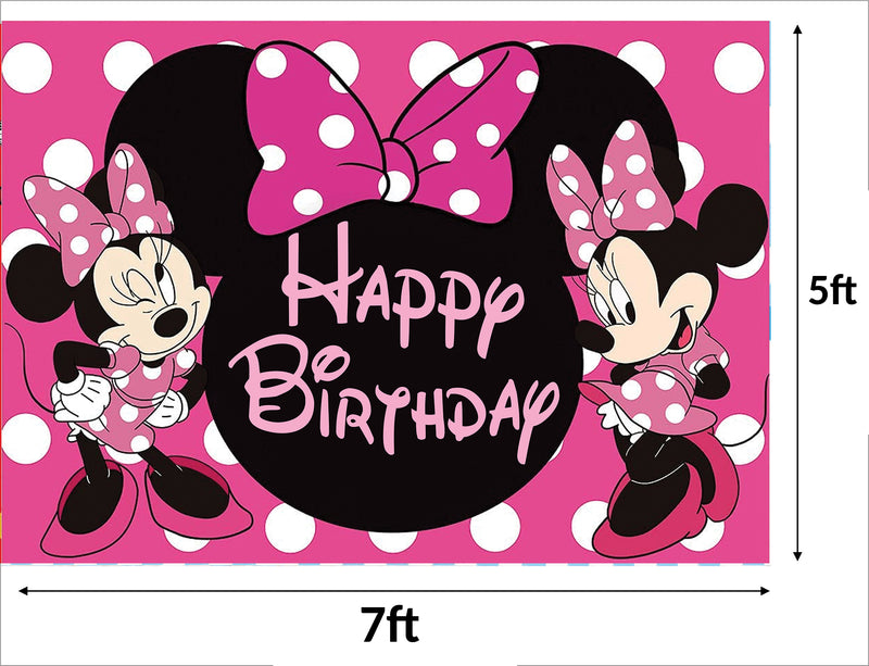 Minnie Theme Birthday Backdrop