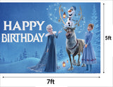 Frozen Theme Birthday Party Backdrop