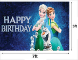 Frozen Theme Birthday Party Backdrop