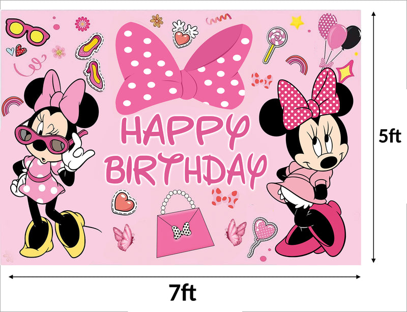 Minnie Theme Birthday Backdrop