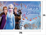 Frozen Theme Birthday Party Backdrop