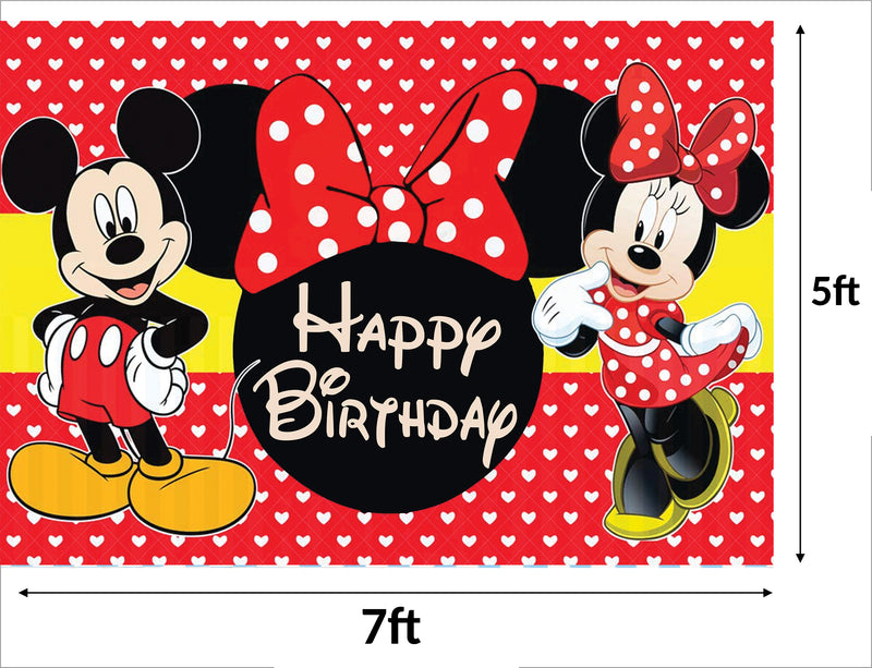 Minnie Theme Birthday Backdrop