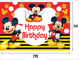 Mickey Mouse Theme Birthday Party Backdrop