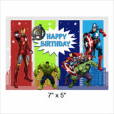 Avenger Theme Birthday Party Backdrop