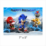 Sonic Theme Birthday Party Backdrop