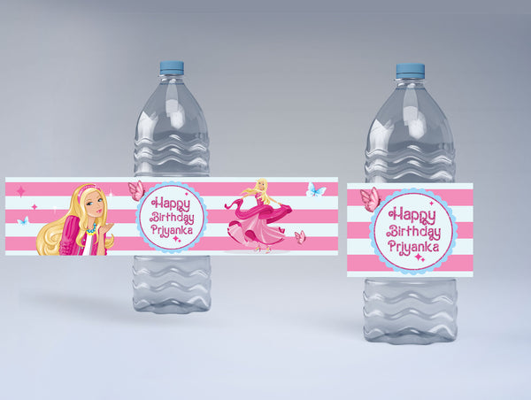 Theme Water Bottle Labels