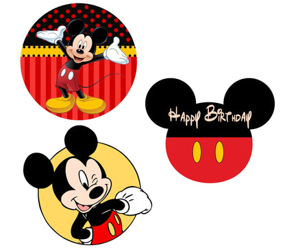 Mickey Mouse Theme Birthday Party Table Toppers for Decoration