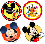 Mickey Mouse Theme Birthday Party Paper Decorative Straws