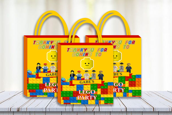 Lego Theme Birthday Party Gift Bags For Return Gifts