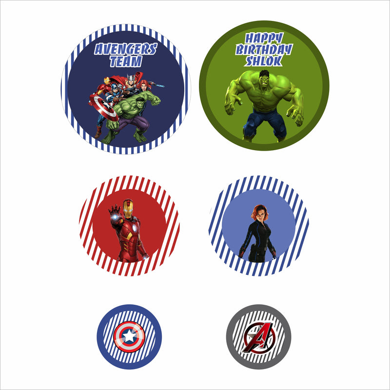 Avenger Theme Birthday Party Table Confetti