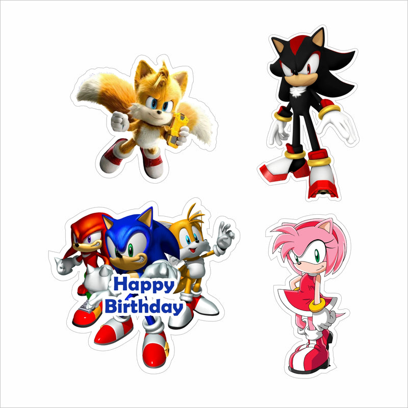 Sonic Theme Birthday Party Cutouts 