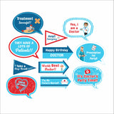Doctor Theme Birthday Party Photo Booth Props Kit