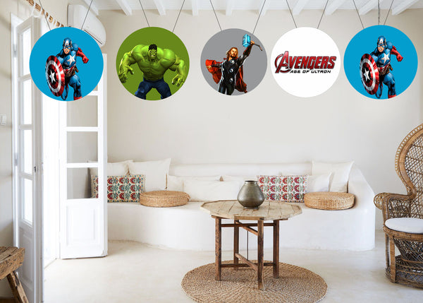 Avenger Theme Birthday Party Theme Hanging Set for Decoration
