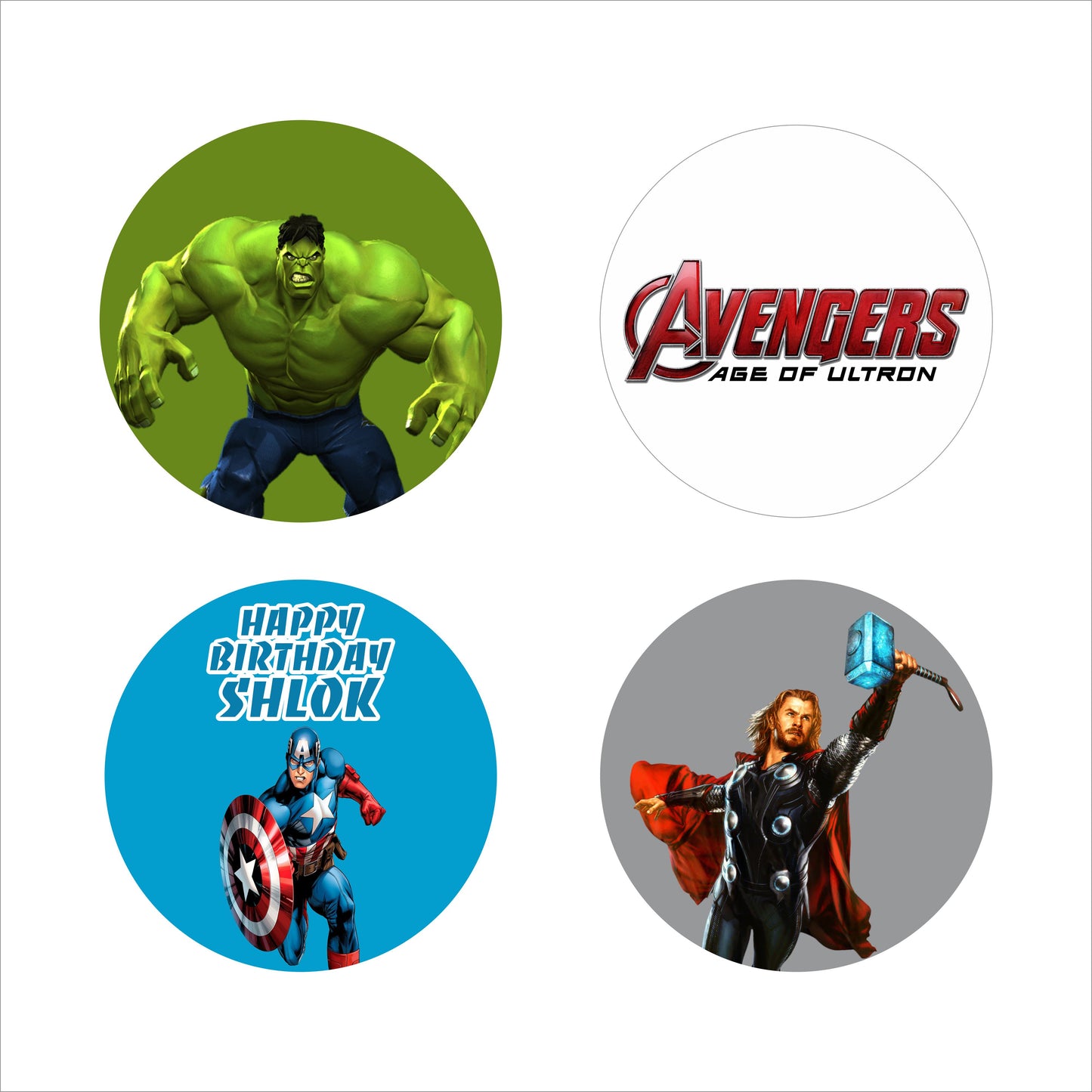 Avenger Theme Birthday Party Theme Hanging Set for Decoration