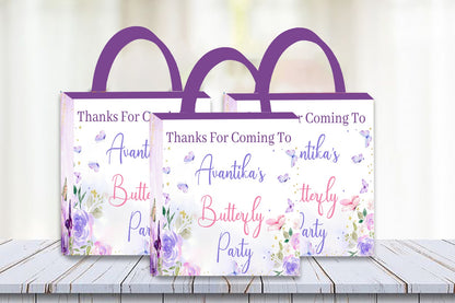 Butterfly & Fairies Theme Birthday Party Gift Bags For Return Gifts