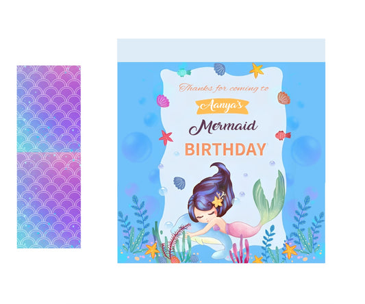 Mermaid Theme Birthday Party Gift Bags For Return Gifts