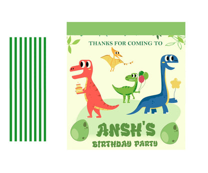 Dinosaur Theme Birthday Party Gift Bags For Return Gifts