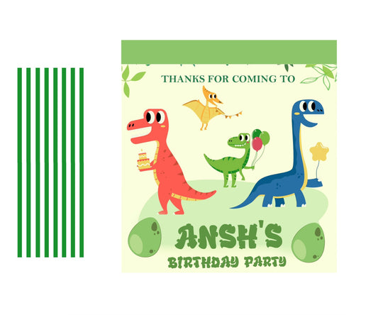 Dinosaur Theme Birthday Party Gift Bags For Return Gifts